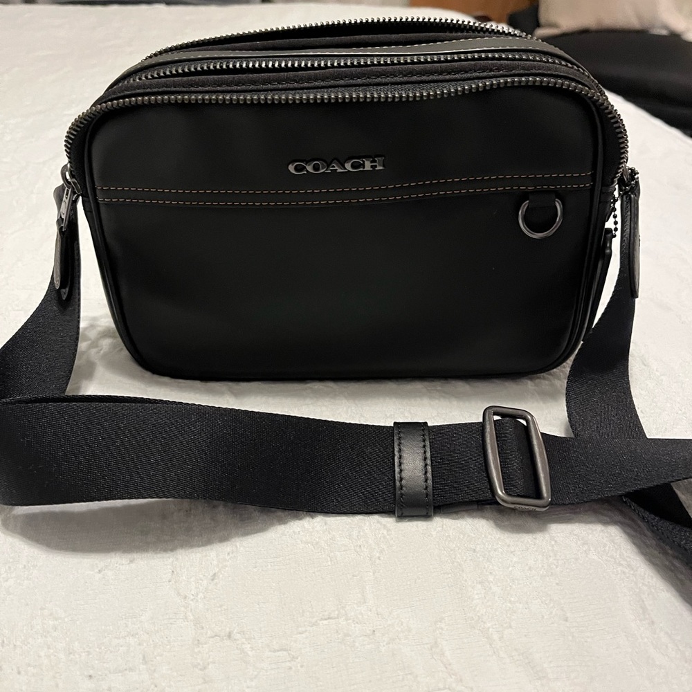 Coach leather crossbody bag